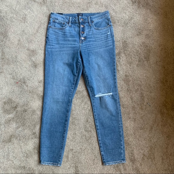J Crew Factory 10” High Rise Skinny Jean - Picture 1 of 6
